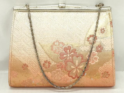 平和屋着物▼和装小物　和装バッグまとめて3点　ハンドバッグ　クラッチ　佐賀錦　吉祥花文　花蝶文　金銀糸　逸品　DABJ2388xg
