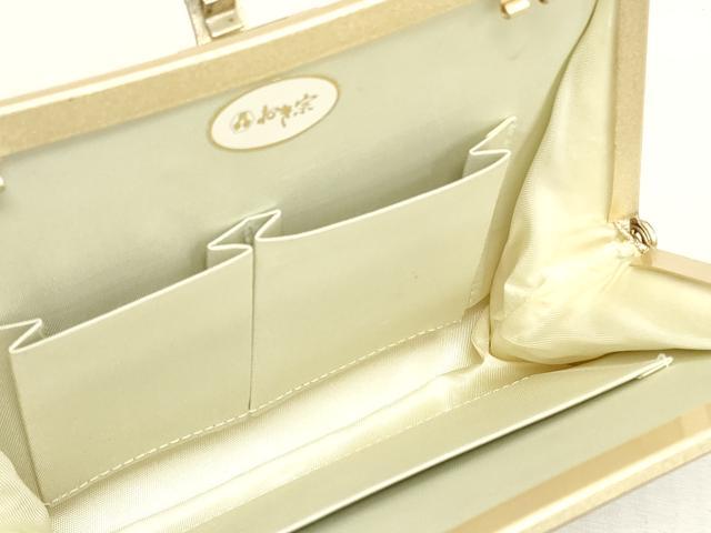 平和屋着物▼和装小物　和装バッグまとめて3点　ハンドバッグ　クラッチ　佐賀錦　吉祥花文　花蝶文　金銀糸　逸品　DABJ2388xg