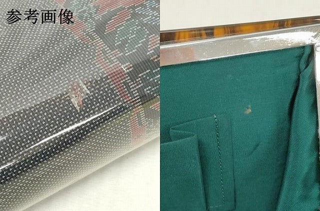 平和屋着物▼和装小物　和装バッグまとめて3点　ハンドバッグ　クラッチ　本場大島紬　7マルキ　草花文　逸品　DABJ2392xg