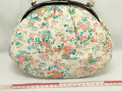 平和屋着物▼和装小物　和装バッグまとめて3点　ハンドバッグ　クラッチ　絞り　草花文　逸品　DABJ2393xg