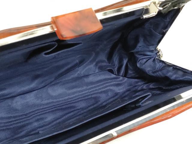 平和屋着物▼和装小物　和装バッグまとめて3点　ハンドバッグ　クラッチ　本場大島紬　7マルキ　草花文　逸品　DABJ2395xg