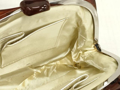 平和屋着物▼和装小物　和装バッグまとめて3点　ハンドバッグ　クラッチ　草花文　金糸　逸品　DABJ2398xg