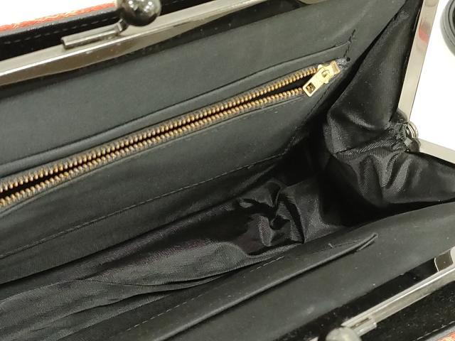 平和屋着物▼和装小物　和装バッグまとめて3点　ハンドバッグ　クラッチ　草花文　金糸　逸品　DABJ2398xg