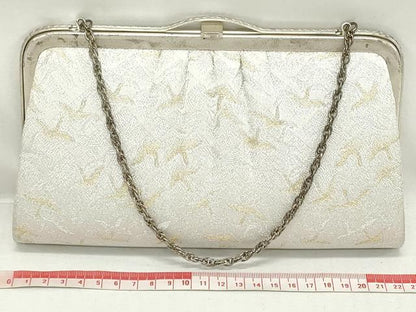 平和屋着物▼和装小物　和装バッグまとめて3点　ハンドバッグ　クラッチ　佐賀錦　草花文　飛鶴文　立波芝草文　金銀糸　逸品　DABJ2420xg