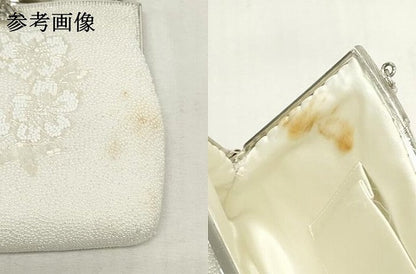 平和屋着物▼和装小物 和装バッグまとめて3点 ハンドバッグ ビーズバッグ 総ビーズ ラインストーン 花 白色 ピンク色 黒色 逸品 DABJ2428xg