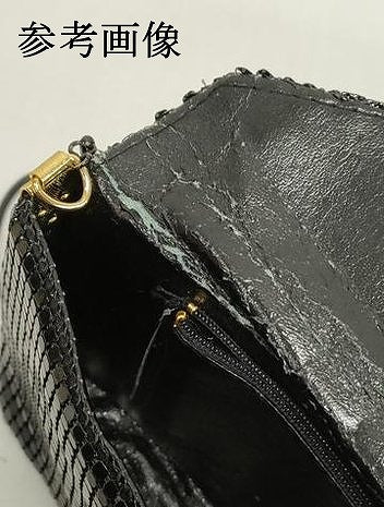平和屋着物▼和装小物 和装バッグまとめて3点 ハンドバッグ ビーズバッグ  ポシェット 総ビーズ メタルメッシュ 黒色 金色 逸品 DABJ2434xg