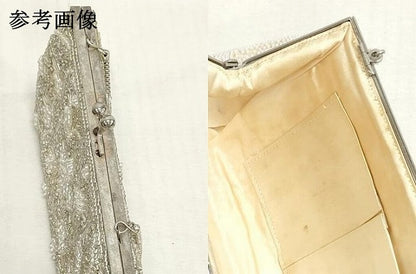 平和屋着物▼和装小物　和装バッグまとめて3点　ハンドバッグ　ビーズバッグ　総ビーズ　花柄　白色　紫鳶色　逸品 DABJ2436xg