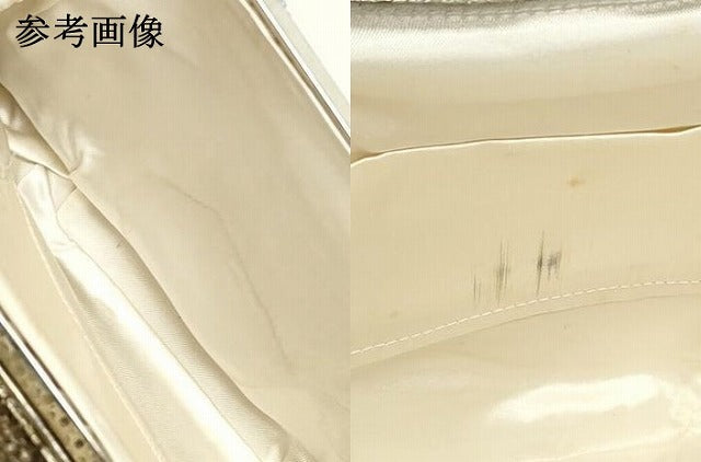平和屋着物▼和装小物　和装バッグまとめて3点　ハンドバッグ　ビーズバッグ　総ビーズ　草花文　白色　逸品　DABJ2450xg