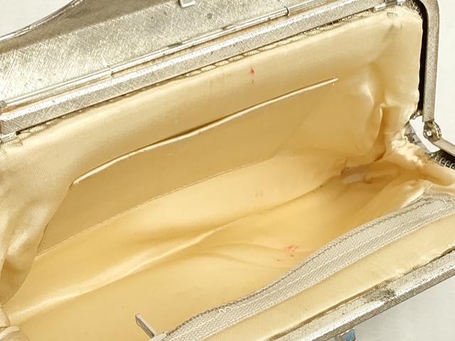 平和屋着物▼和装小物　和装ビーズバッグまとめて3点　総ビーズ　ポシェット　ベージュ色　逸品　DABJ2455xg