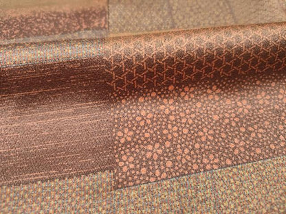 平和屋着物■上質な小紋　横段花文　正絹　逸品　DABJ2522ya