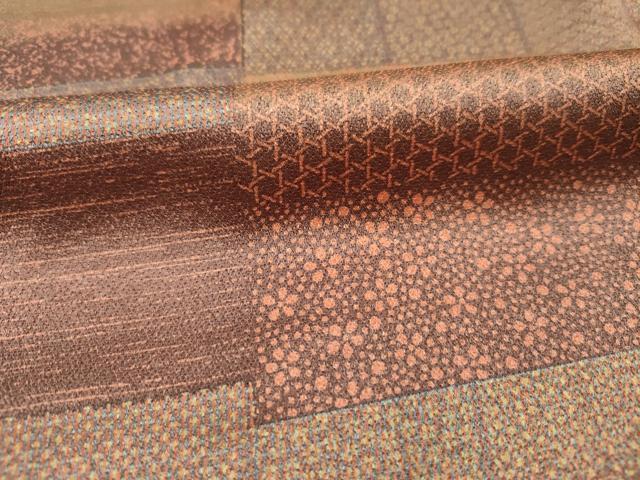 平和屋着物■上質な小紋　横段花文　正絹　逸品　DABJ2522ya