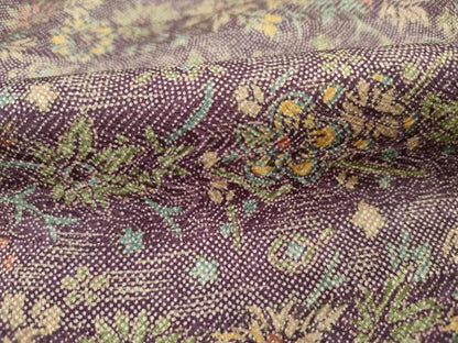 平和屋着物■上質な小紋　横段花文　正絹　逸品　DABJ2523ya
