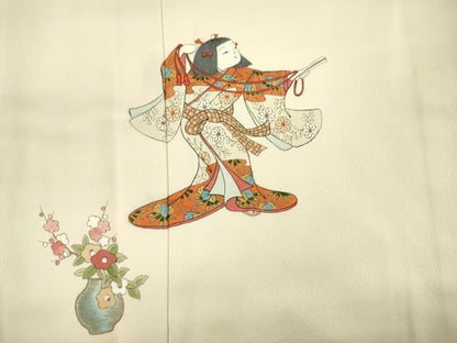 平和屋着物■訪問着　童子遊び　金彩　正絹　逸品　DABJ2537ya