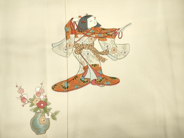 平和屋着物■訪問着　童子遊び　金彩　正絹　逸品　DABJ2537ya