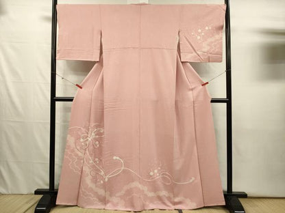 平和屋着物■訪問着　絞り　刺繍　結び紐文　正絹　逸品　DABJ2548ya