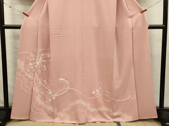 平和屋着物■訪問着　絞り　刺繍　結び紐文　正絹　逸品　DABJ2548ya