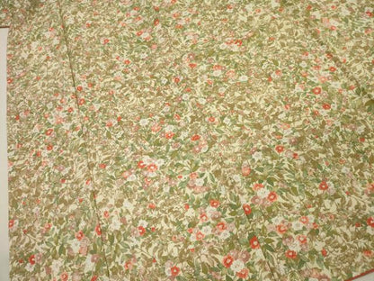 平和屋着物■上質な小紋　草花文　正絹　逸品　DABJ2552ya