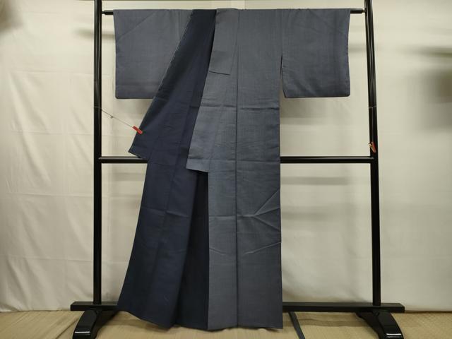 平和屋着物■上質な紬　絣文様　正絹　逸品　DABJ2553ya