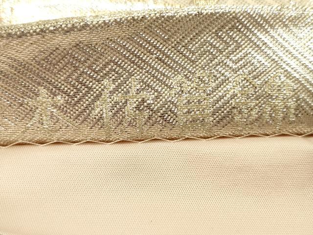 平和屋着物◎本佐賀錦　六通柄袋帯　花鳥文　金銀糸　正絹　逸品　DABJ2585ya