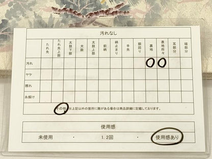 平和屋着物◎綴れ　太鼓柄袋帯　渡橋風景文　金銀糸　正絹　逸品　DABJ2599ya