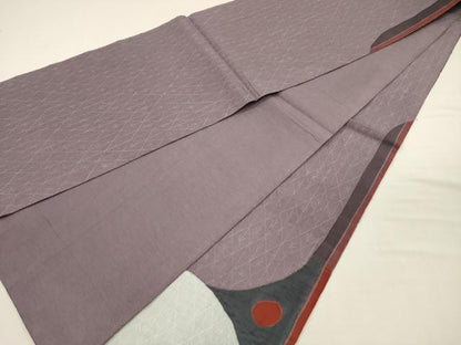 平和屋着物◎太鼓柄袋帯　紬地　抽象文様　正絹　逸品　DABJ2600ya