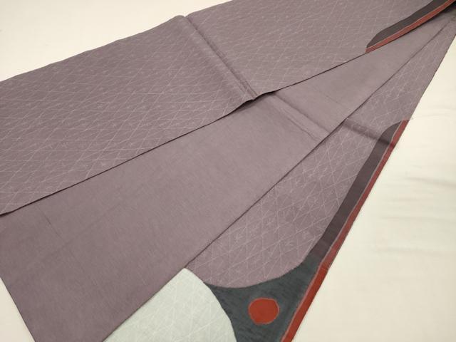 平和屋着物◎太鼓柄袋帯　紬地　抽象文様　正絹　逸品　DABJ2600ya