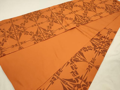平和屋着物◎六通柄　本袋帯　抽象文様　正絹　逸品　DABJ2613ya