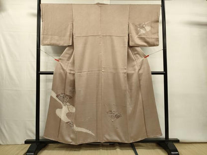 平和屋着物■訪問着　絞り　扇面花文　正絹　逸品　DABJ2637ya
