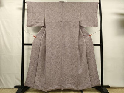 平和屋着物■江戸小紋　花唐草文　正絹　逸品　DABJ2640ya
