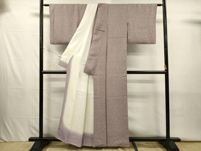 平和屋着物■江戸小紋　花唐草文　正絹　逸品　DABJ2640ya