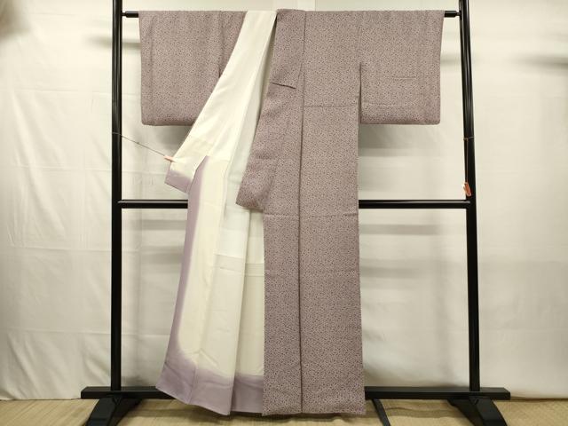 平和屋着物■江戸小紋　花唐草文　正絹　逸品　DABJ2640ya