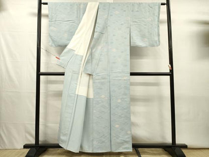 平和屋着物■上質な小紋　花菱文　正絹　逸品　DABJ2646ya