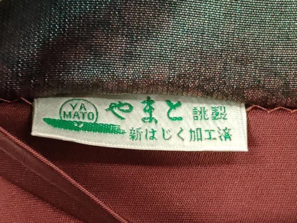 平和屋着物◎六通柄袋帯　横段抽象文　金糸　やまと誂製　正絹　逸品　DABJ2685ya