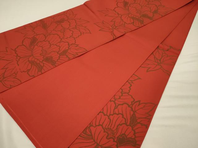 平和屋着物◎六通柄　本袋帯　牡丹　錦繍光悦錦　正絹　逸品　DABJ2695ya
