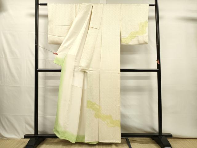 平和屋着物■訪問着　絞り　道長文様　正絹　逸品　DABJ2705ya