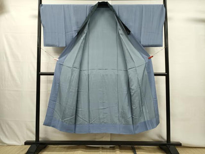 平和屋着物■男性　長襦袢　袷　風景人物文　暈し染め　金彩　正絹　逸品　DABJ2710ya