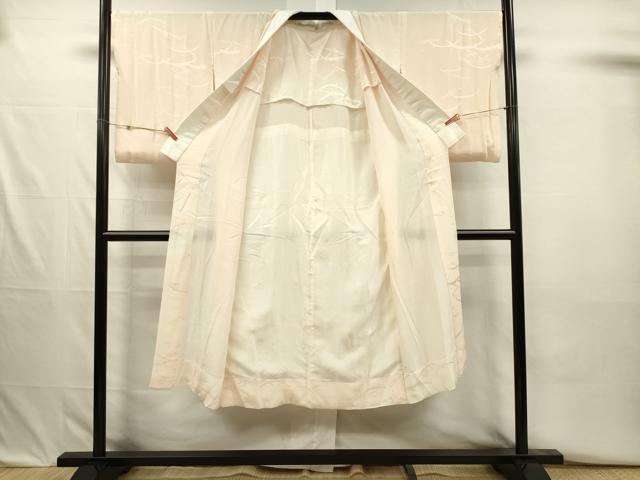 平和屋着物■長襦袢　無双仕立て　露芝地紋　暈し染め　正絹　逸品　DABJ2714ya