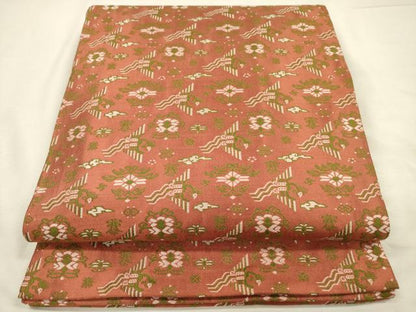 平和屋着物◎九寸開き名古屋帯　花鳥文　正絹　逸品　DABJ2721ya