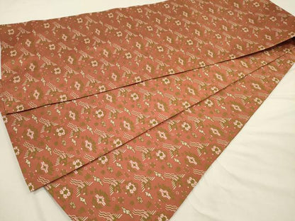 平和屋着物◎九寸開き名古屋帯　花鳥文　正絹　逸品　DABJ2721ya