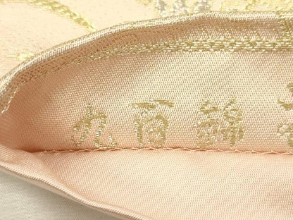 平和屋着物◎六通柄袋帯　唐織　花鳥画園　九百錦　金銀糸　正絹　逸品　DABJ2733ya