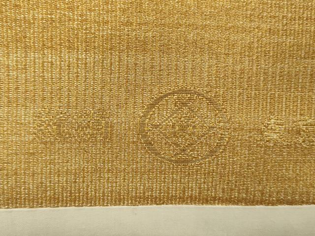 平和屋着物◎全通柄袋帯　風景文　井筒工芸謹製　金糸　正絹　逸品　DABJ2741ya