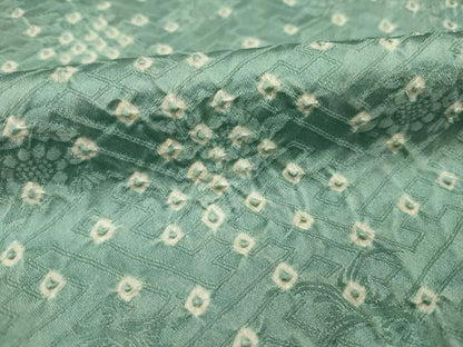 平和屋着物■上質な小紋　総絞り　霞文　正絹　逸品　DABJ2756ya