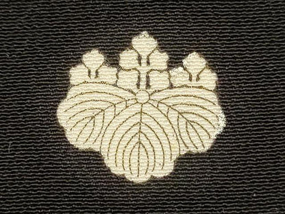 平和屋着物■豪華黒留袖　刺繍　花鳥文　銀糸　正絹　逸品　DABJ2763ya