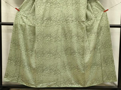 平和屋着物■上質な小紋　芝草文　正絹　逸品　DABJ2766ya