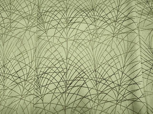 平和屋着物■上質な小紋　芝草文　正絹　逸品　DABJ2766ya