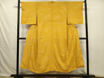 平和屋着物■上質な小紋　風景花文　正絹　逸品　DABJ2770ya