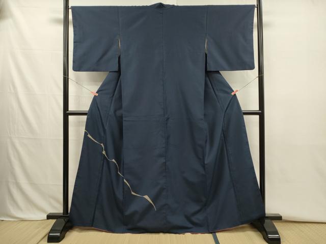 平和屋着物■色留訪問着　紬地　抽象花文　正絹　逸品　DABJ2784ya