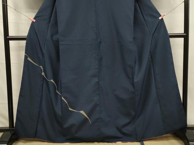 平和屋着物■色留訪問着　紬地　抽象花文　正絹　逸品　DABJ2784ya