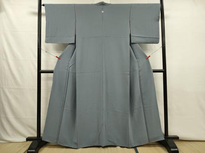 平和屋着物■上質な色無地　秘色色　正絹　逸品　DABJ2789ya