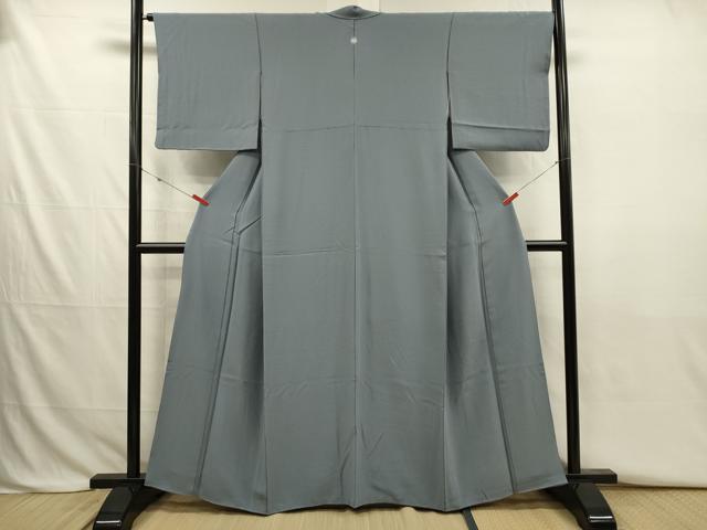 平和屋着物■上質な色無地　秘色色　正絹　逸品　DABJ2789ya